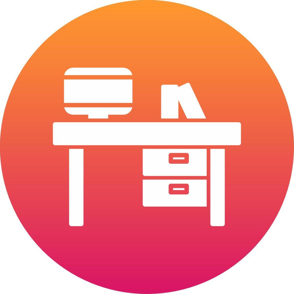 Desk Icon Design Symbol vector