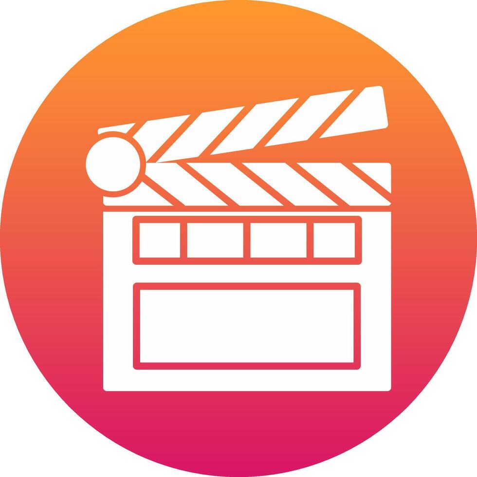 Clapperboard Icon Design Symbol vector