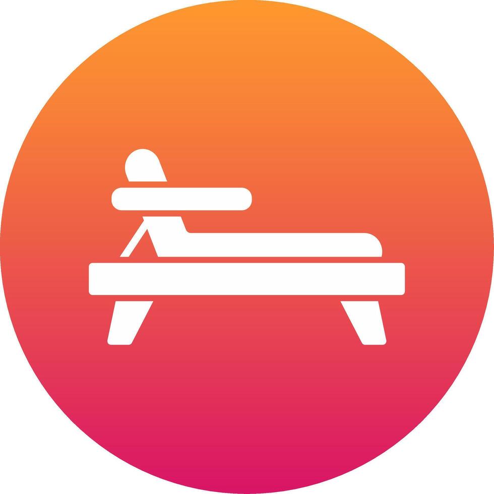Deck Chair Icon Design Symbol vector