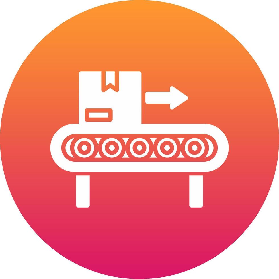 Conveyor Icon Design Symbol vector