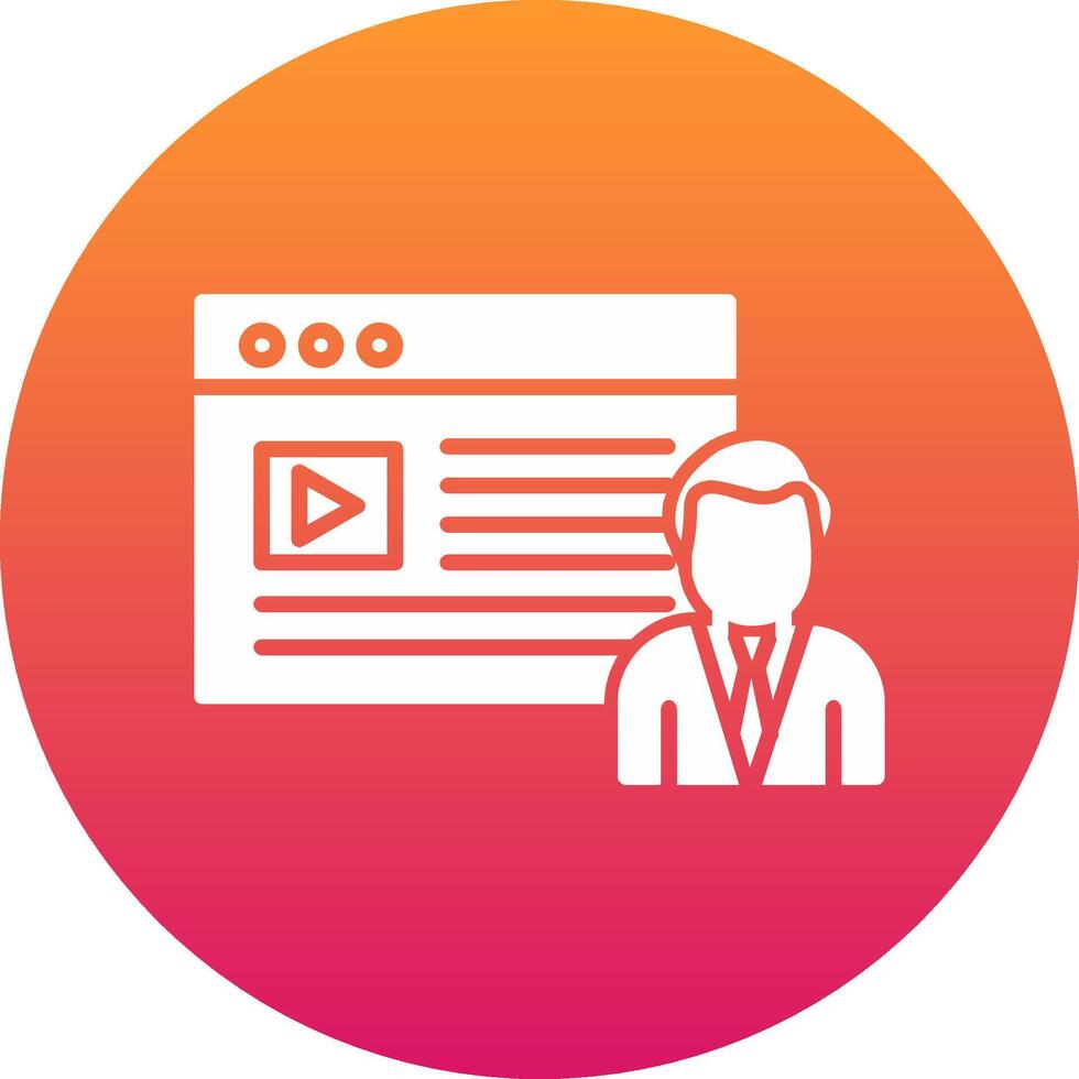 Content Creator Icon Design Symbol vector
