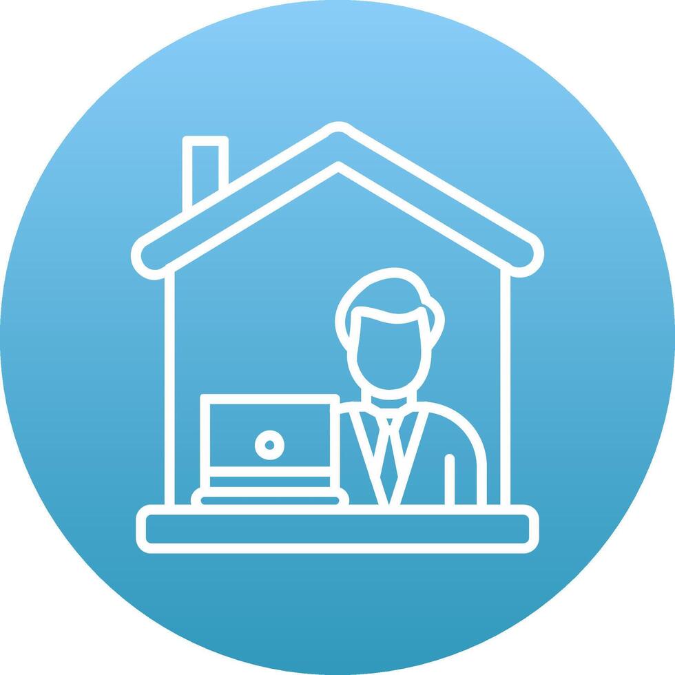 Work From Home Icon Design Symbol vector