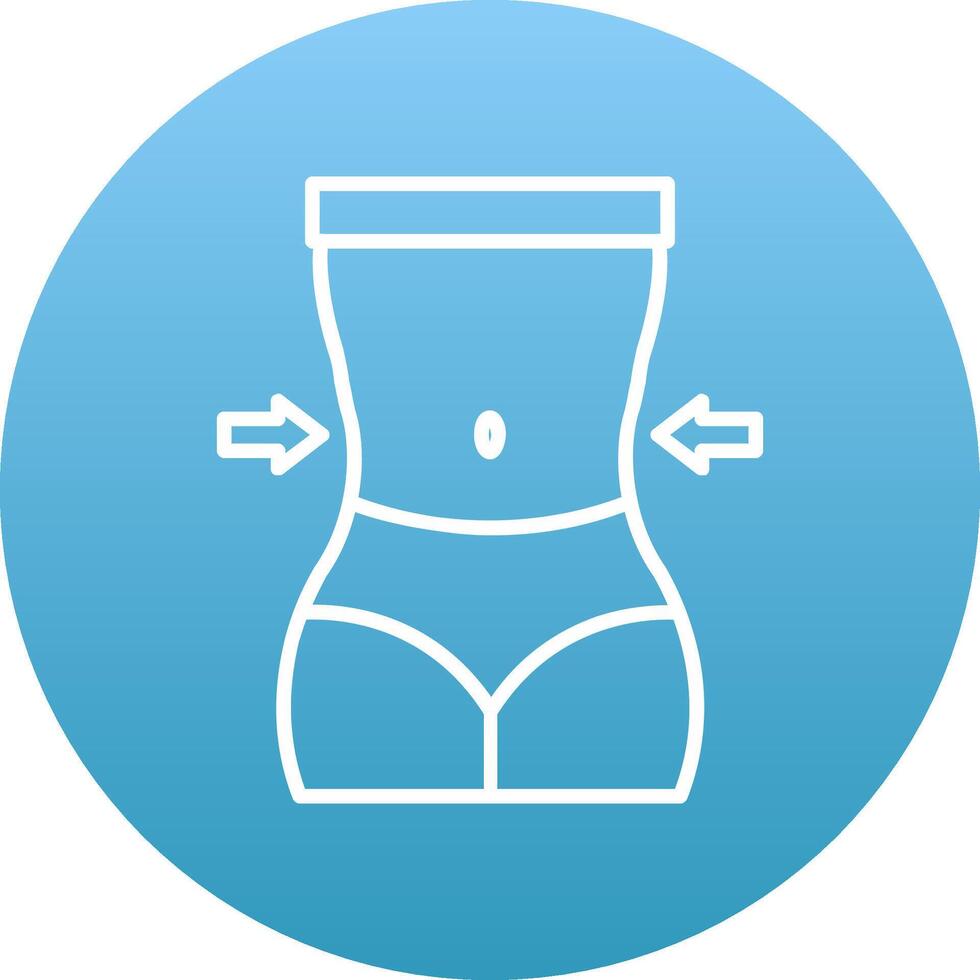 Waist Icon Design Symbol vector