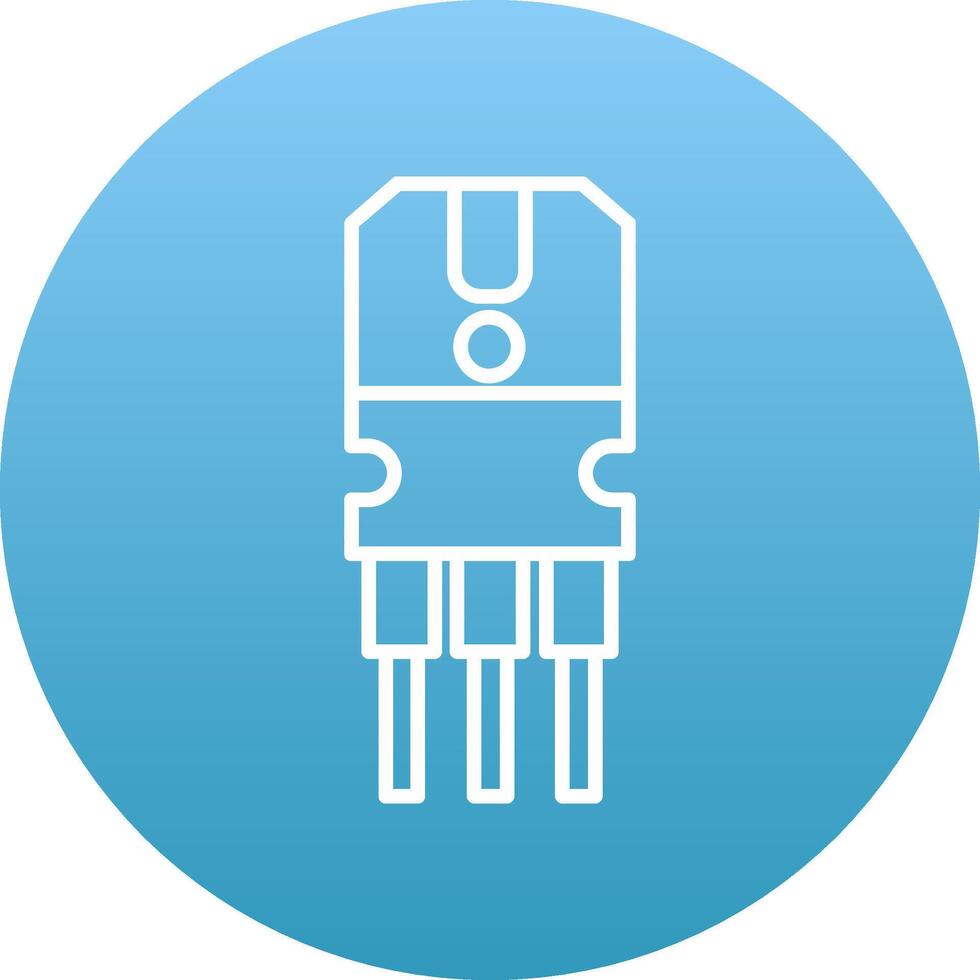 Transistor Icon Design Symbol vector