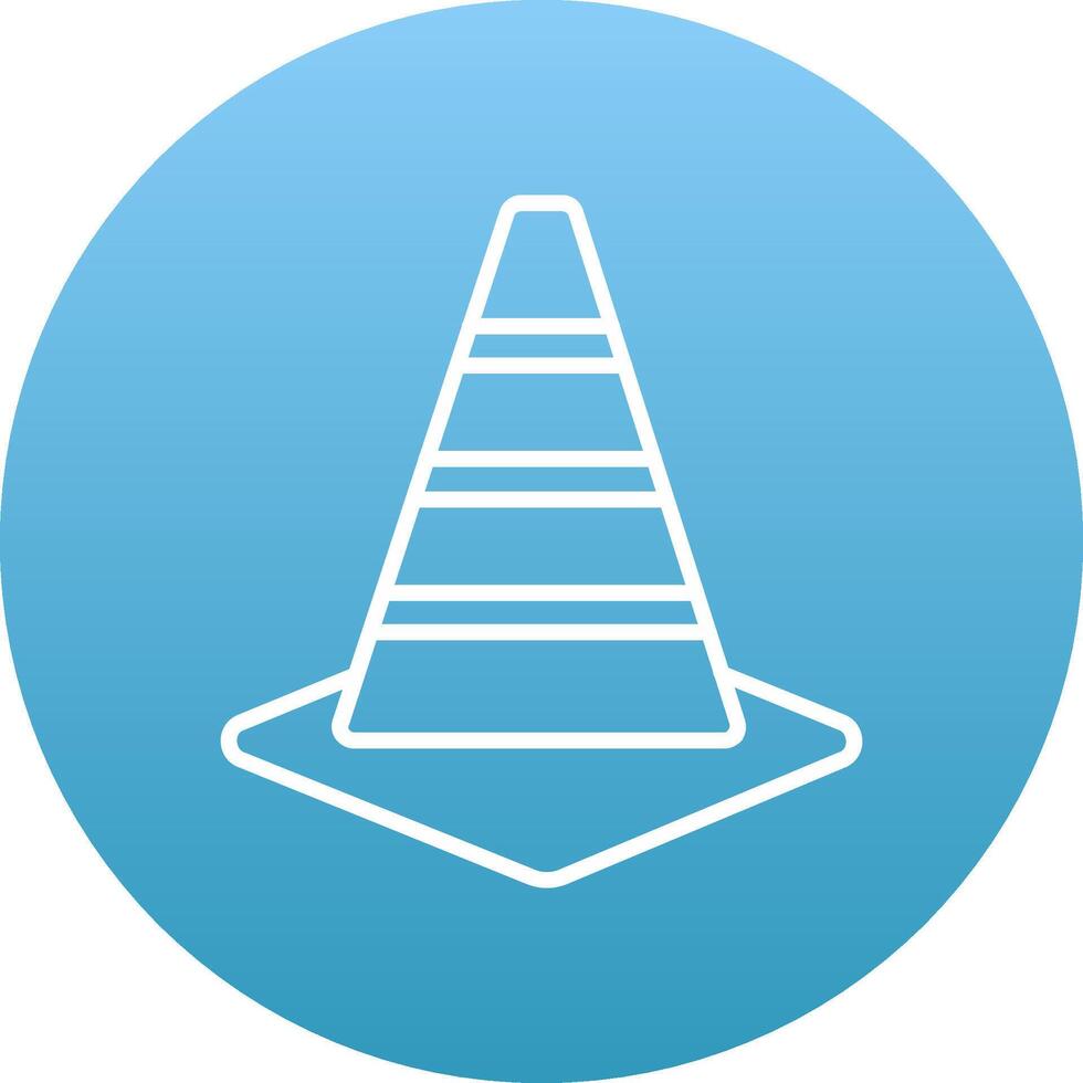 Traffic Cone Icon Design Symbol vector