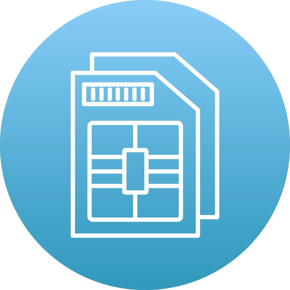 Sim Card Icon Design Symbol vector