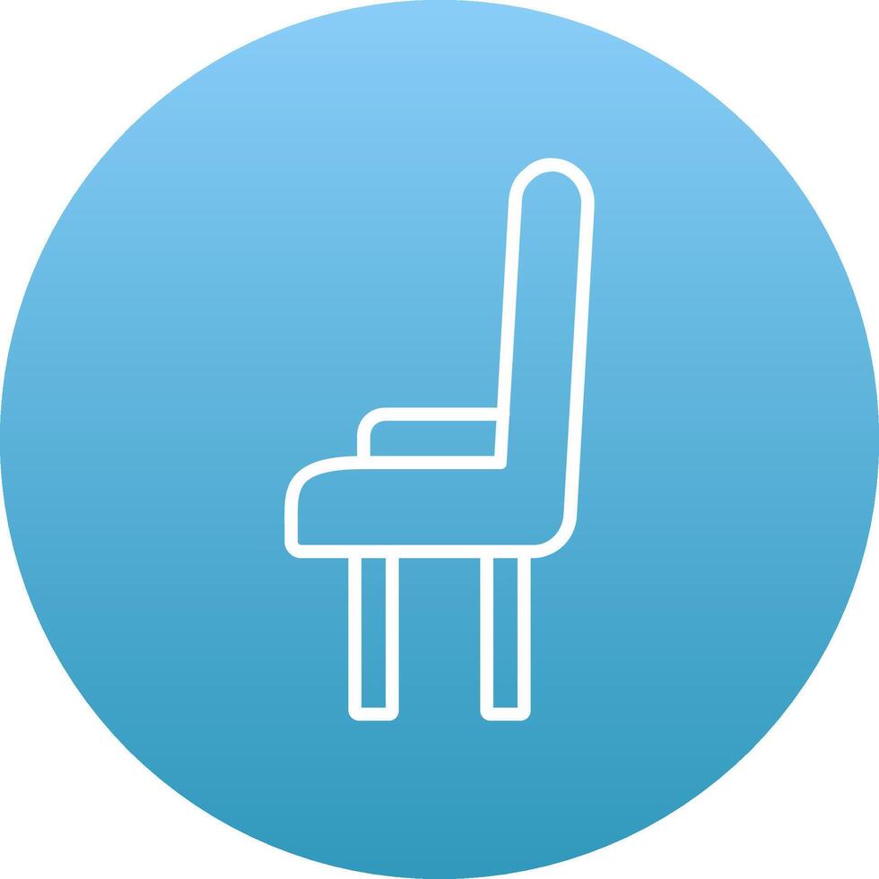 Dining Chair Icon Design Symbol vector