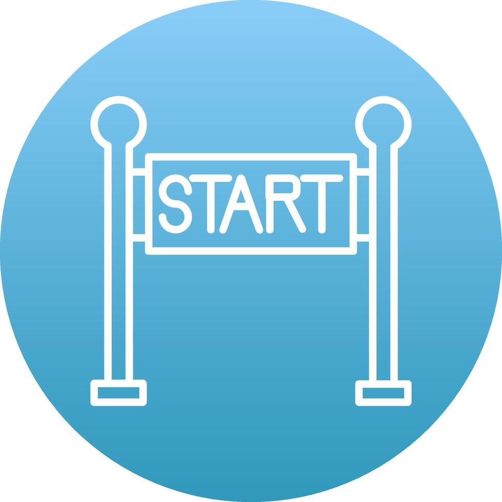 Start Line Icon Design Symbol vector