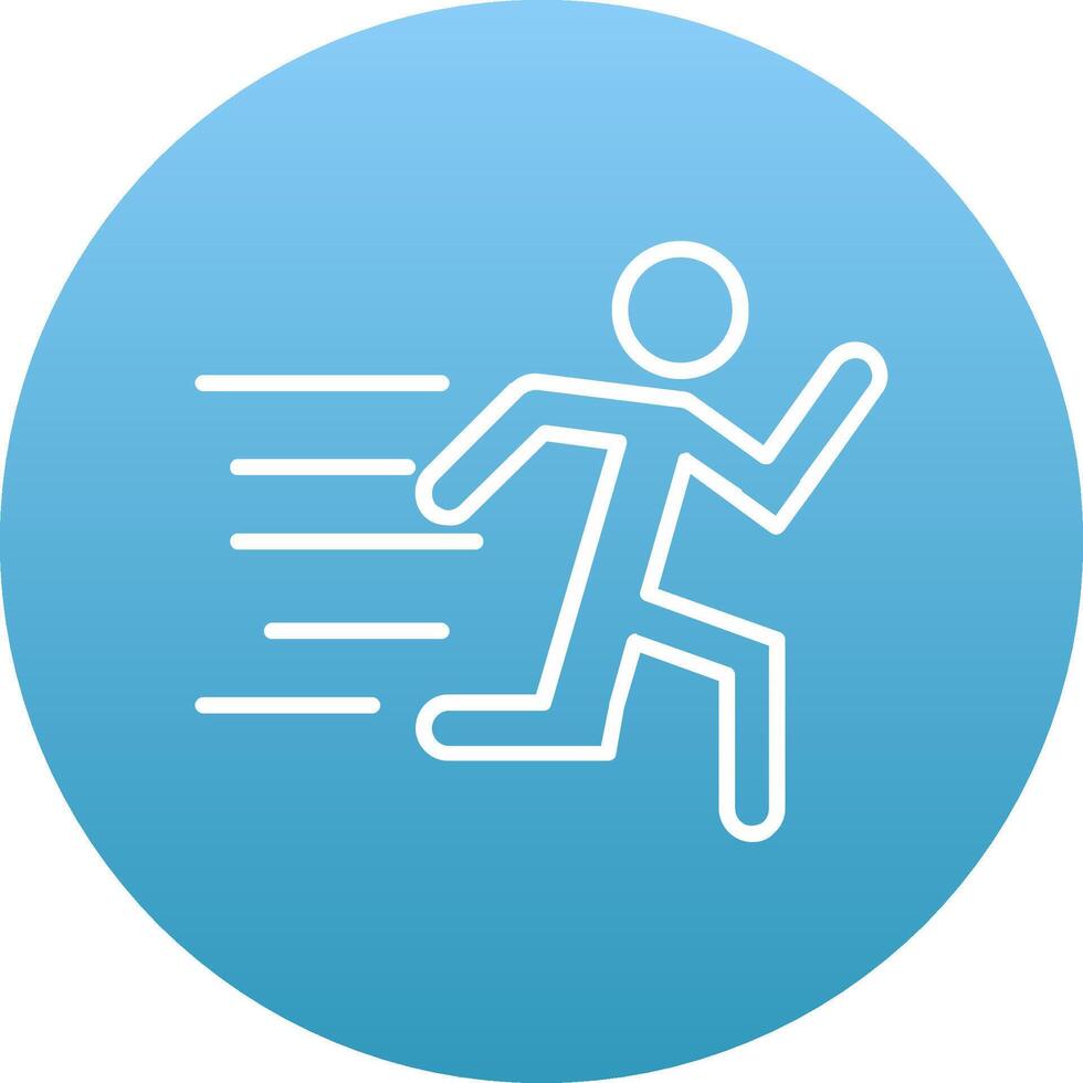 Running Icon Design Symbol vector