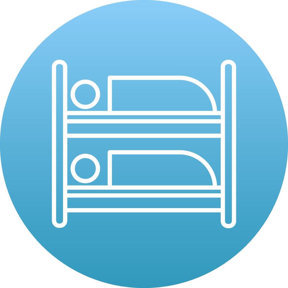 Bunk Bed Icon Design Symbol vector