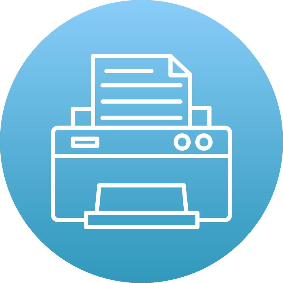 Printer Icon Design Symbol vector