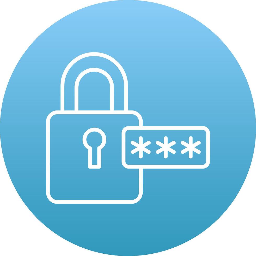 Password Icon Design Symbol vector