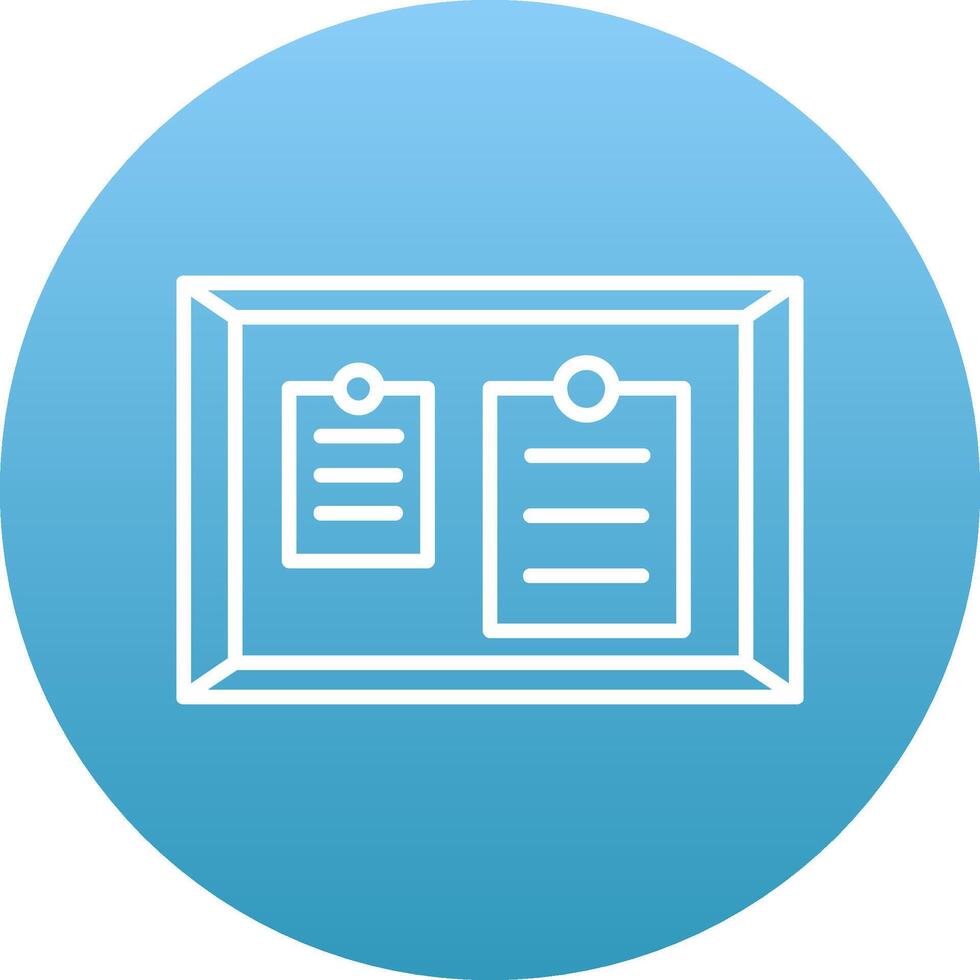 Noticeboard Icon Design Symbol vector