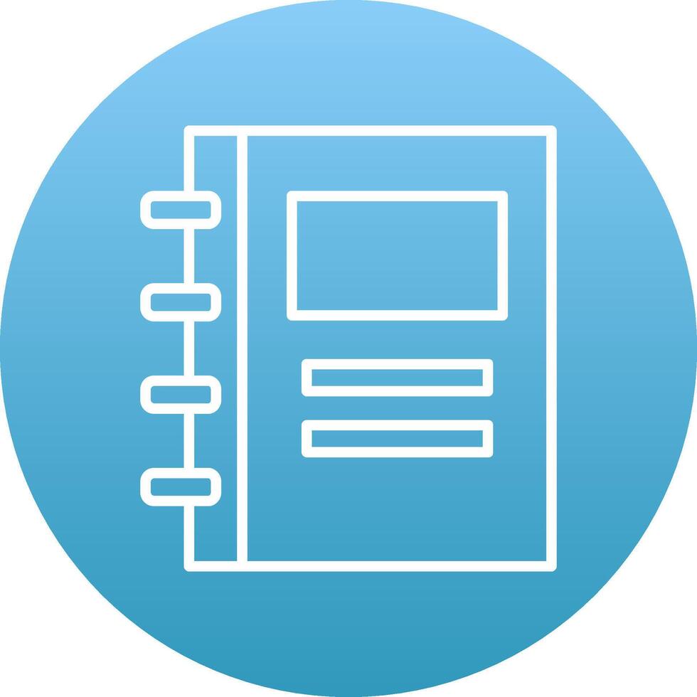 Notebook Icon Design Symbol vector