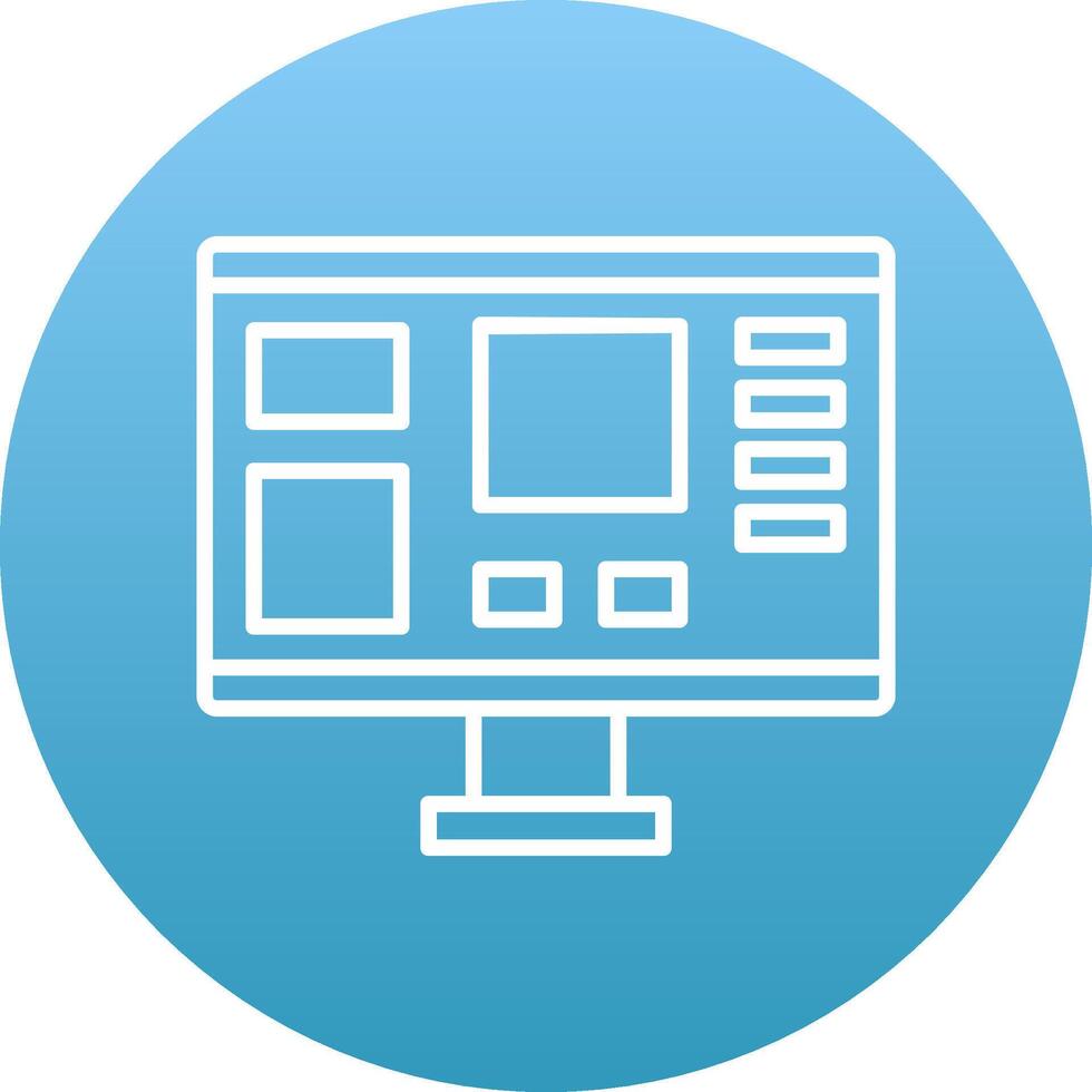 Mood Board Icon Design Symbol vector