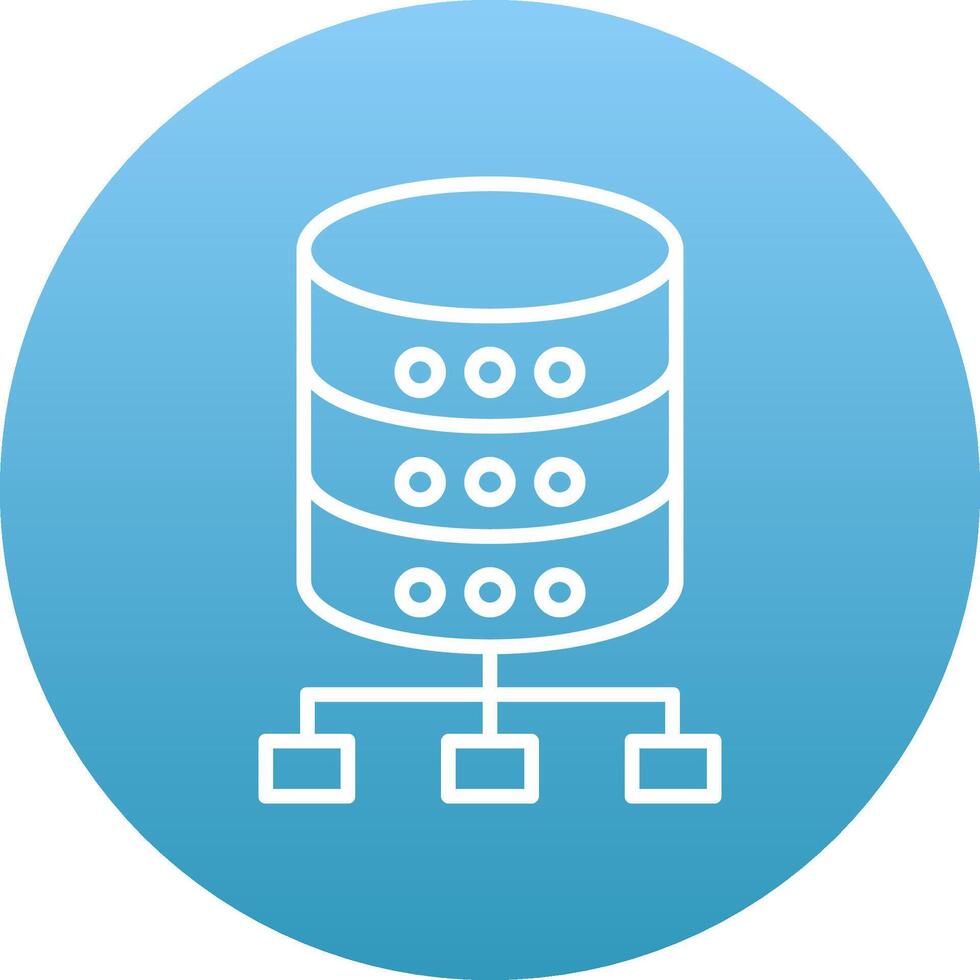 Database Icon Design Symbol vector