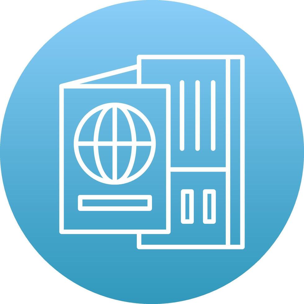 Passport Icon Design Symbol vector