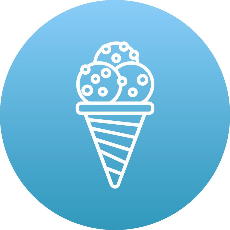 Ice Cream Cone Icon Design Symbol vector