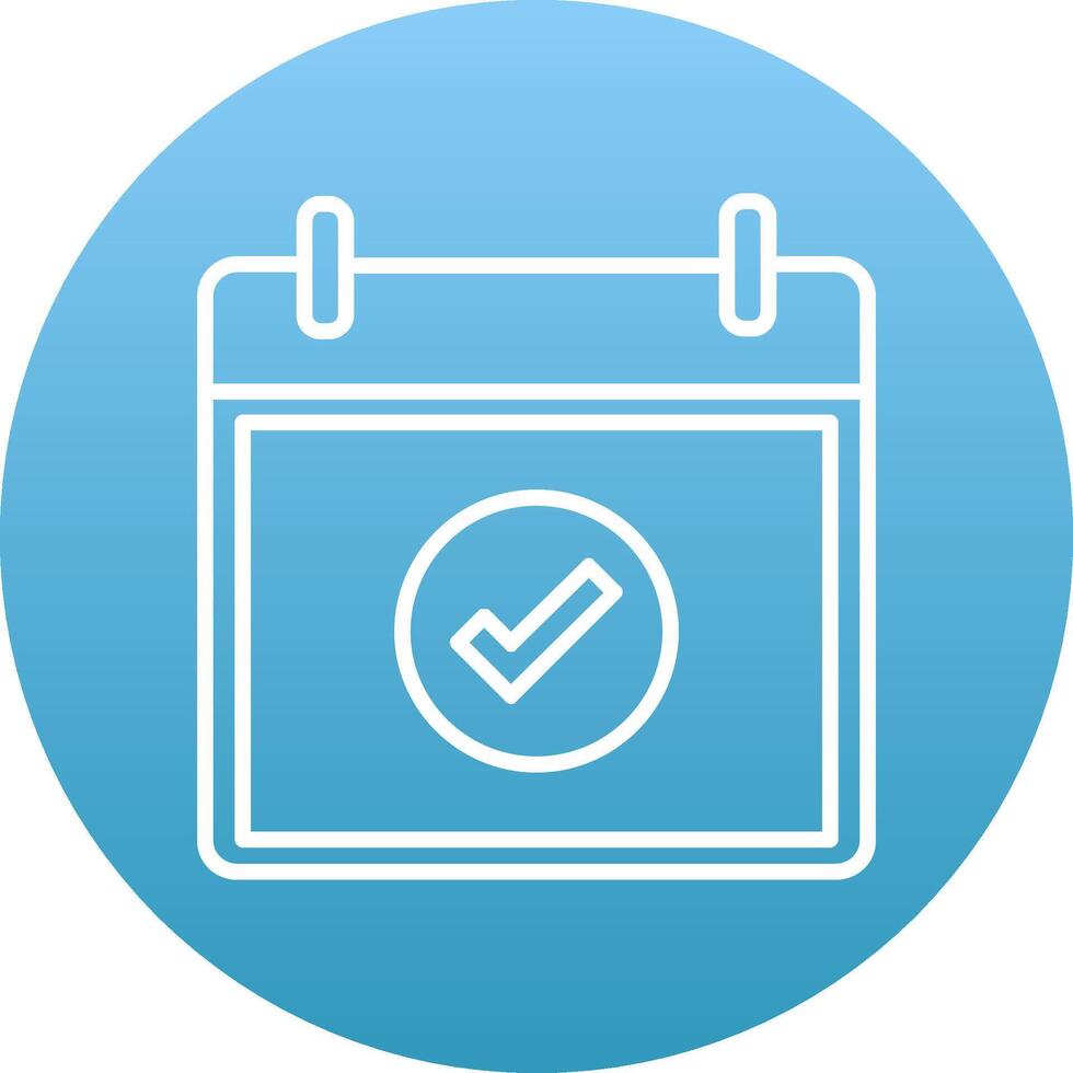 Correct Icon Design Symbol vector