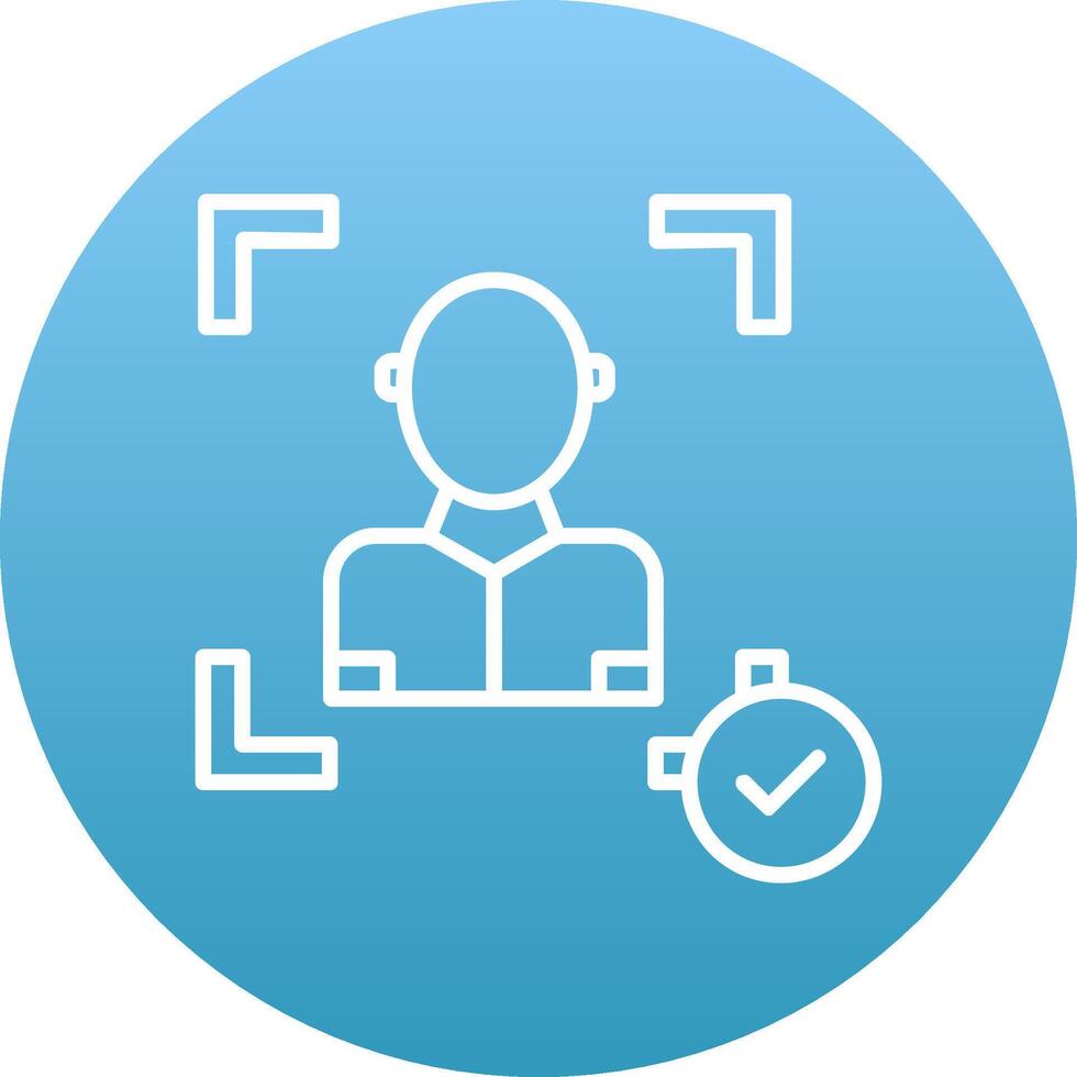 Face Scan Icon Design Symbol vector
