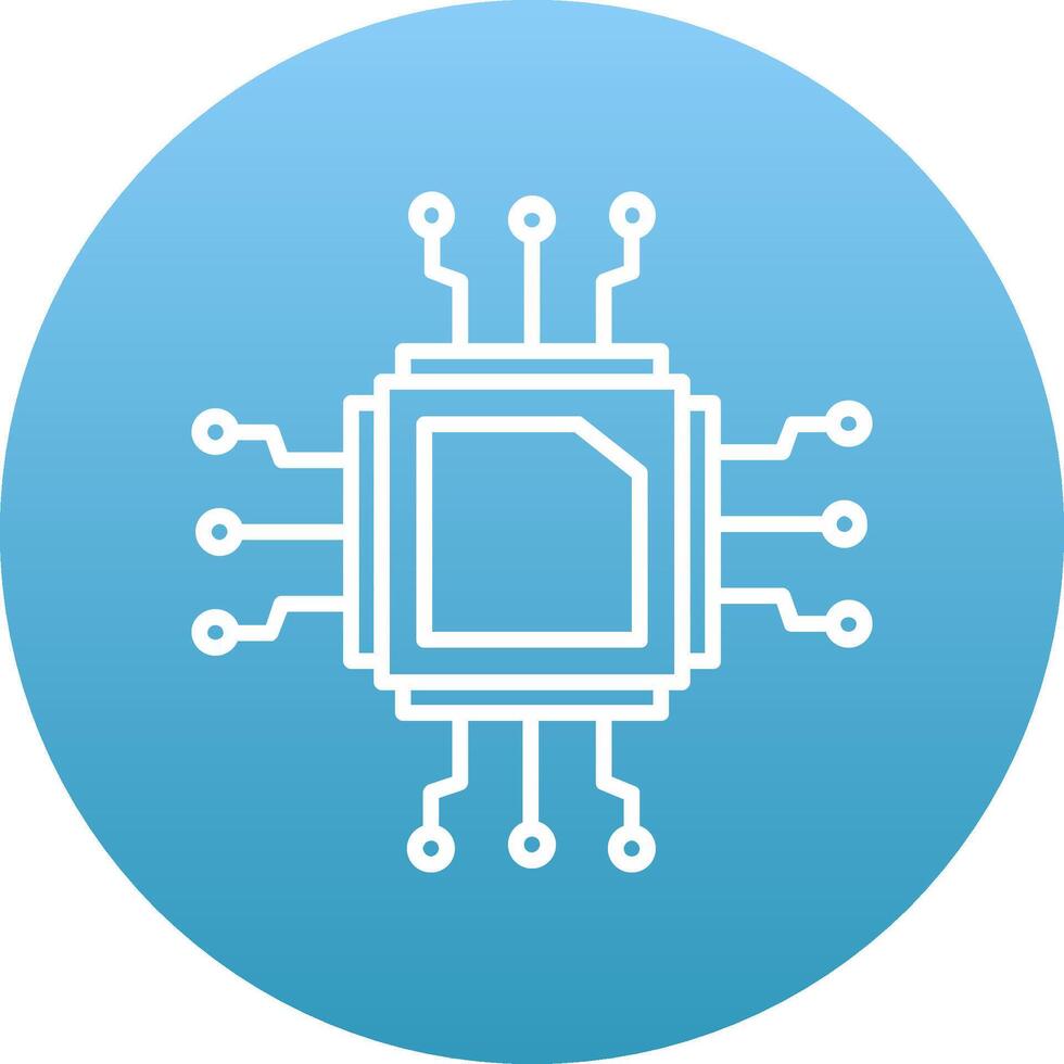 Cpu Icon Design Symbol vector