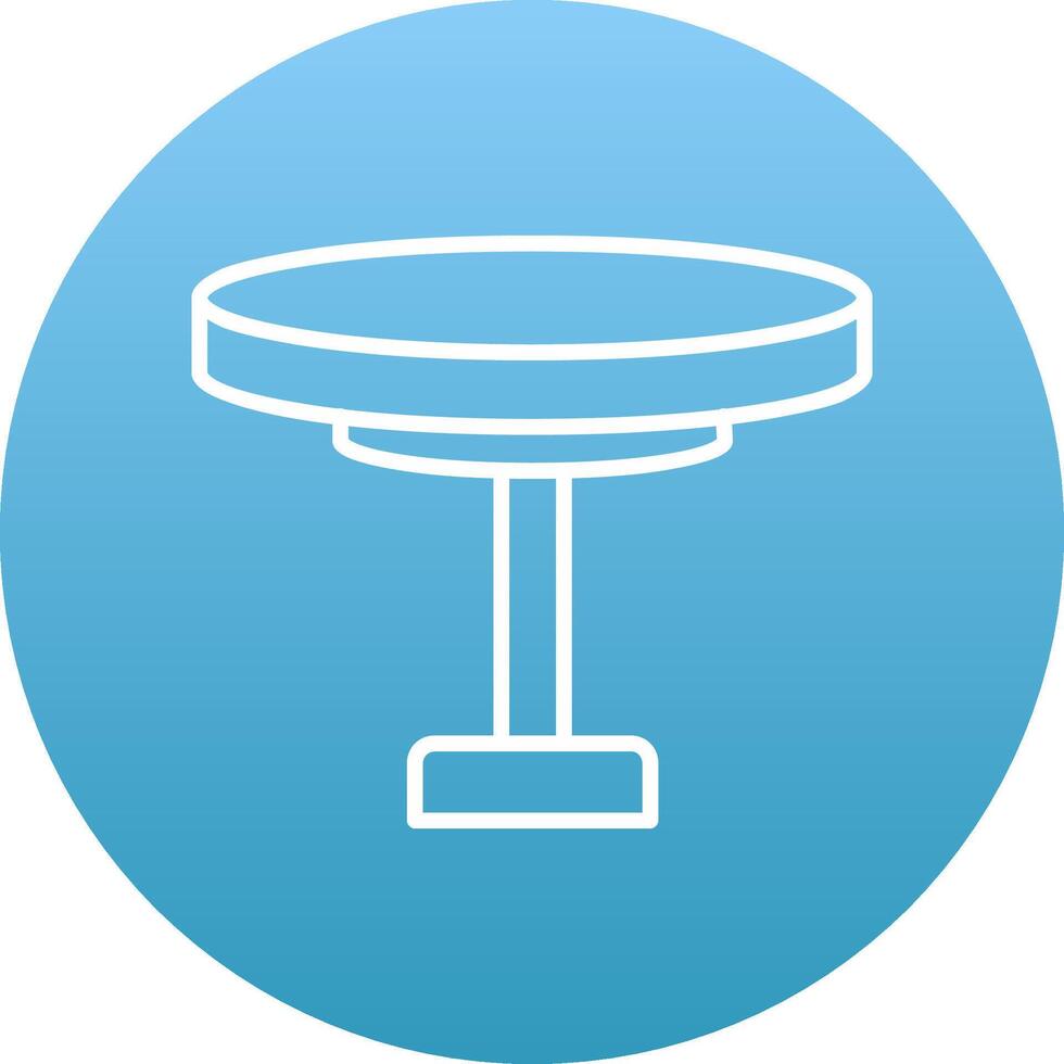 Round Table Icon Design Symbol vector