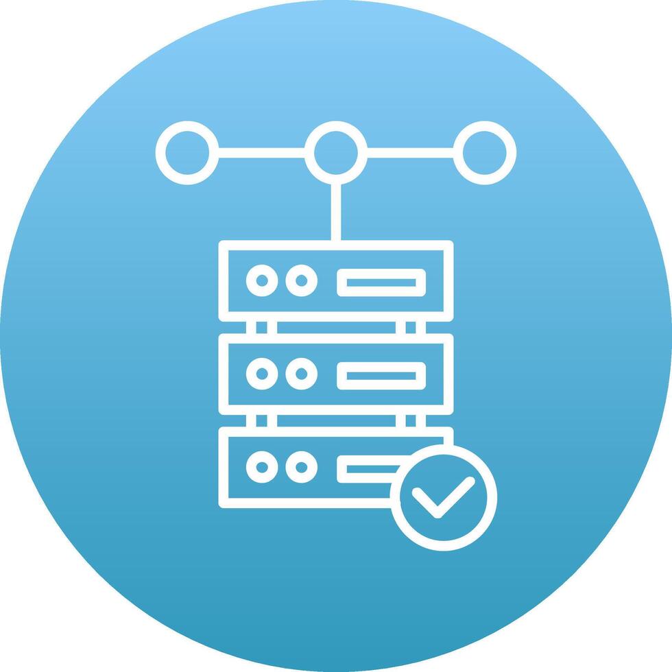 Database Icon Design Symbol vector