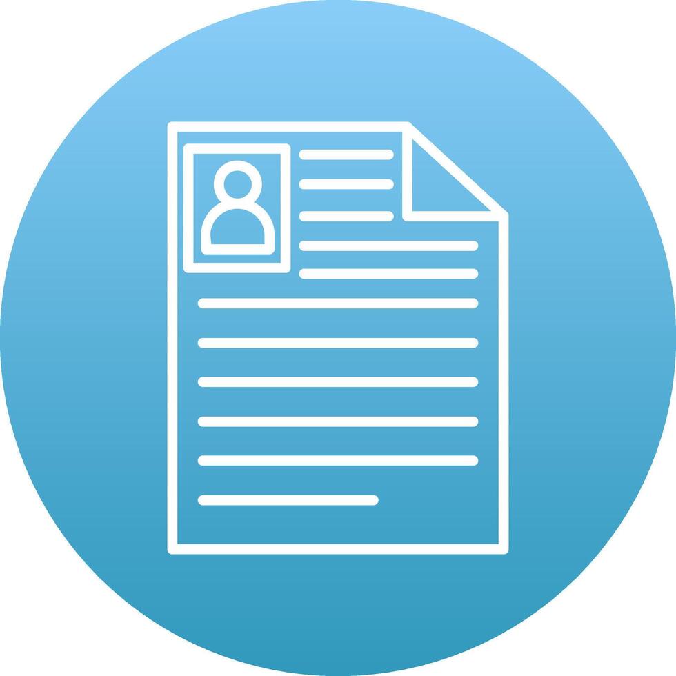 Curriculum Vitae Icon Design Symbol vector
