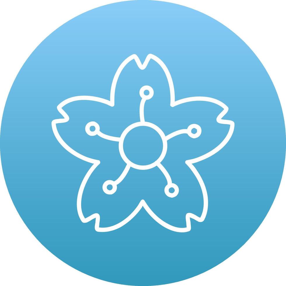 Cherry Blossom Icon Design Symbol vector