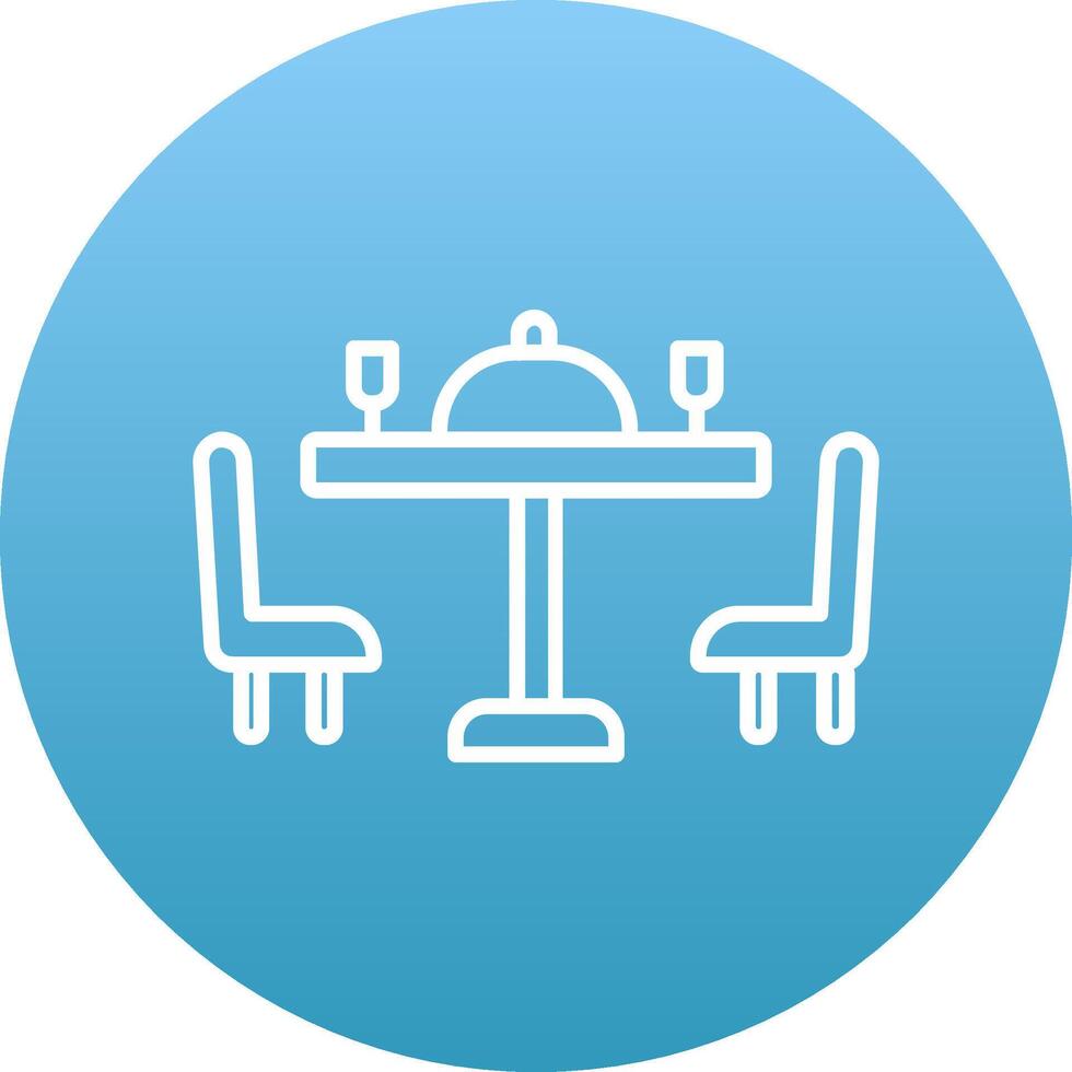 Dining Table Icon Design Symbol vector