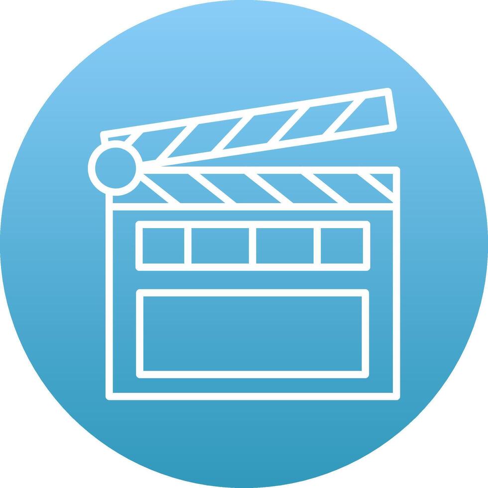 Clapperboard Icon Design Symbol vector