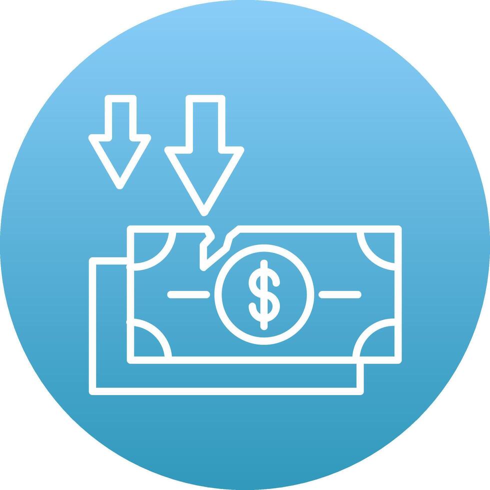 Bankruptcy Icon Design Symbol vector