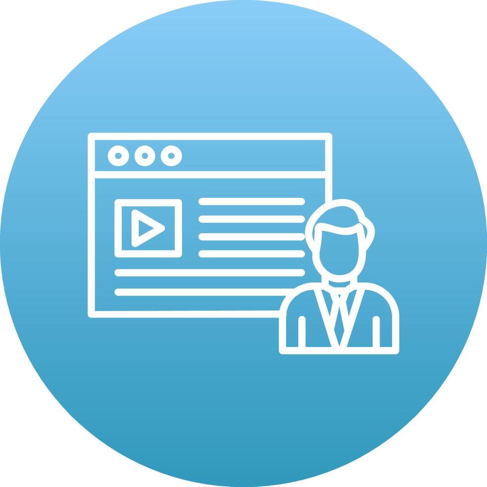 Content Creator Icon Design Symbol vector