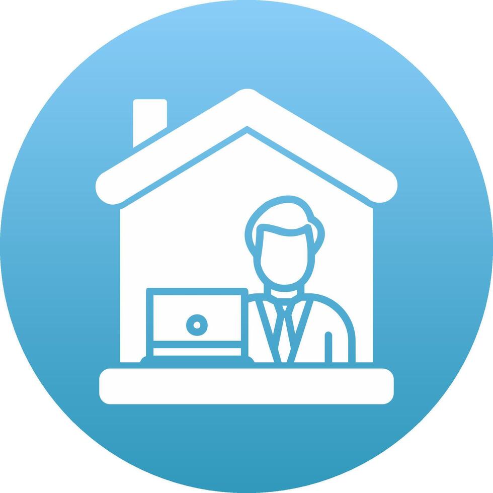 Work From Home Icon Design Symbol vector