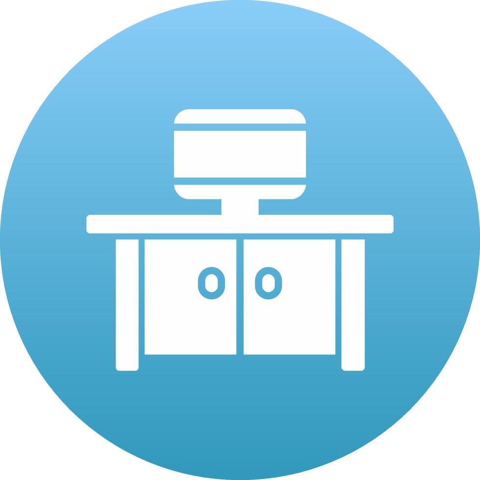 Tv Table Icon Design Symbol vector