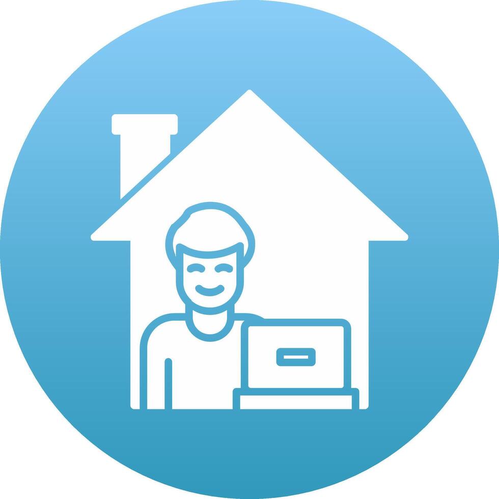Work From Home Icon Design Symbol vector