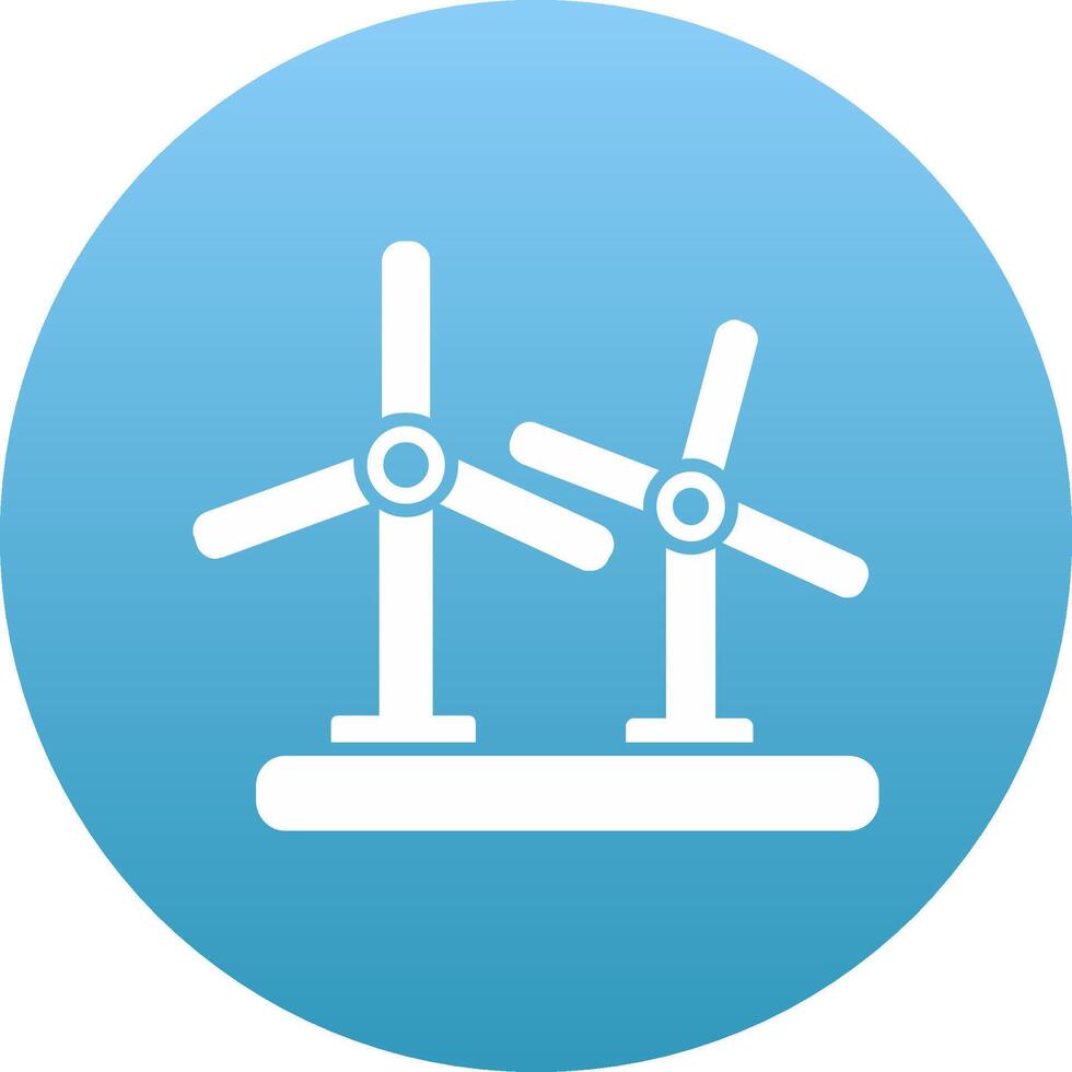 Wind Turbine Icon Design Symbol vector