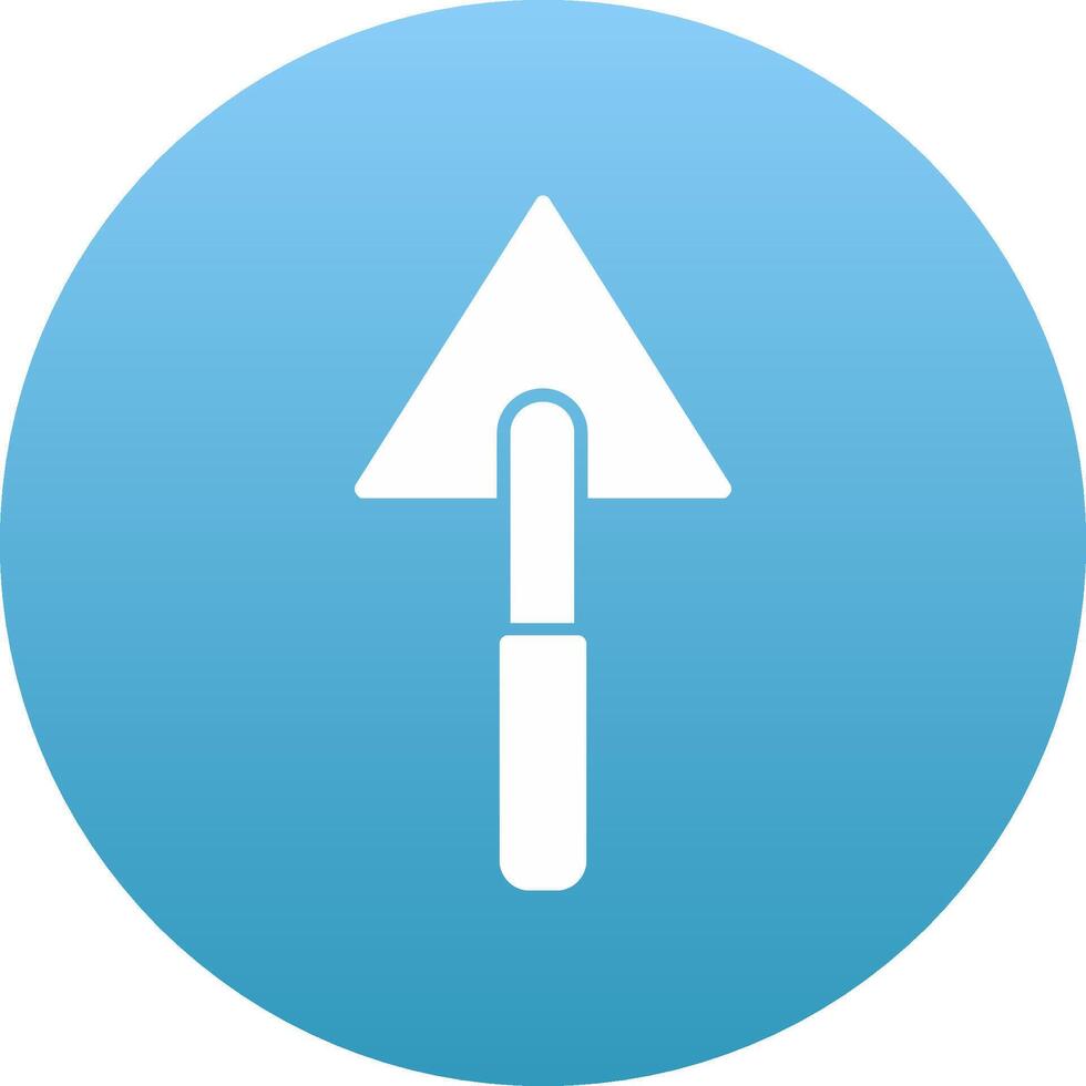 Triangular Shovel Icon Design Symbol vector