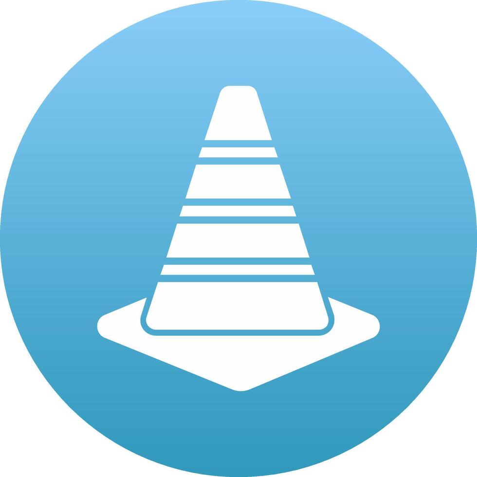 Traffic Cone Icon Design Symbol vector