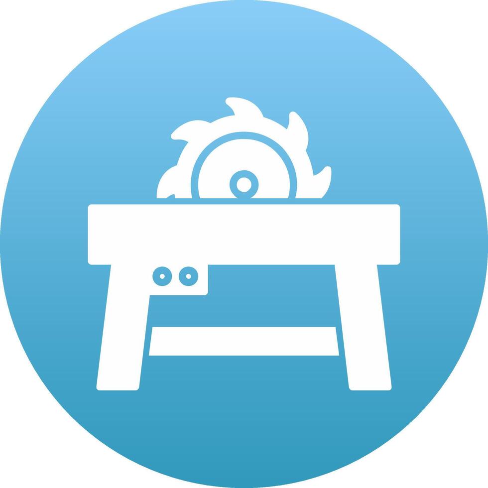 Table Saw Icon Design Symbol vector