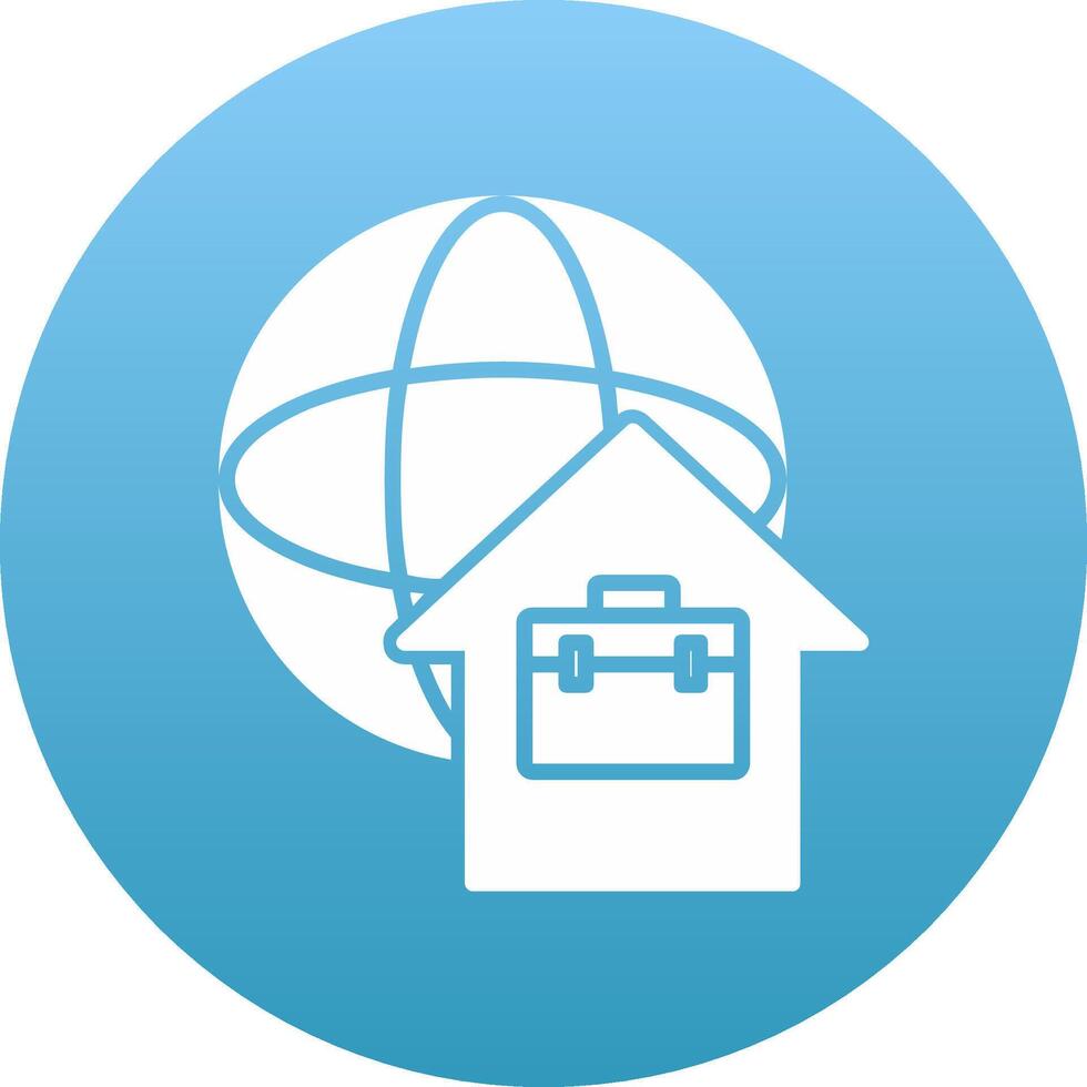 Remote Working Icon Design Symbol vector