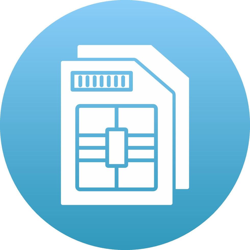 Sim Card Icon Design Symbol vector