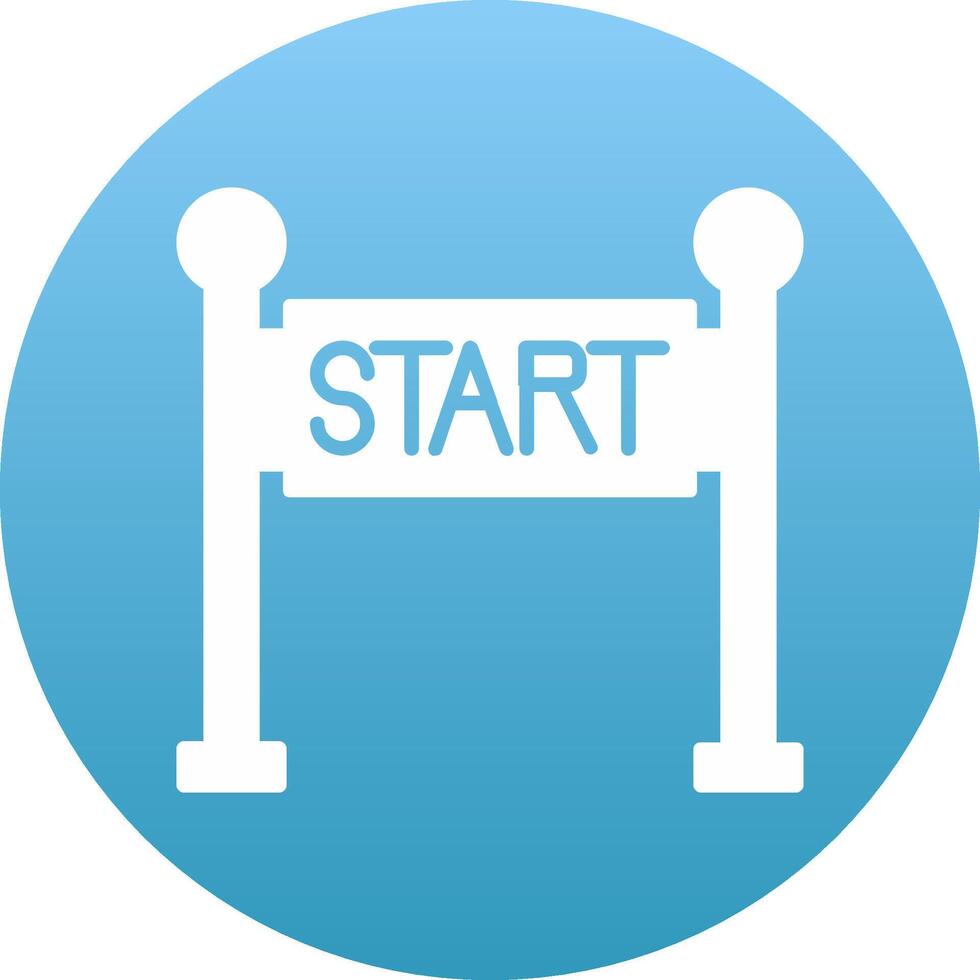 Start Line Icon Design Symbol vector