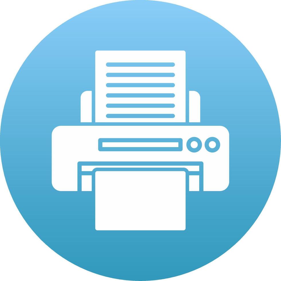 Printer Icon Design Symbol vector