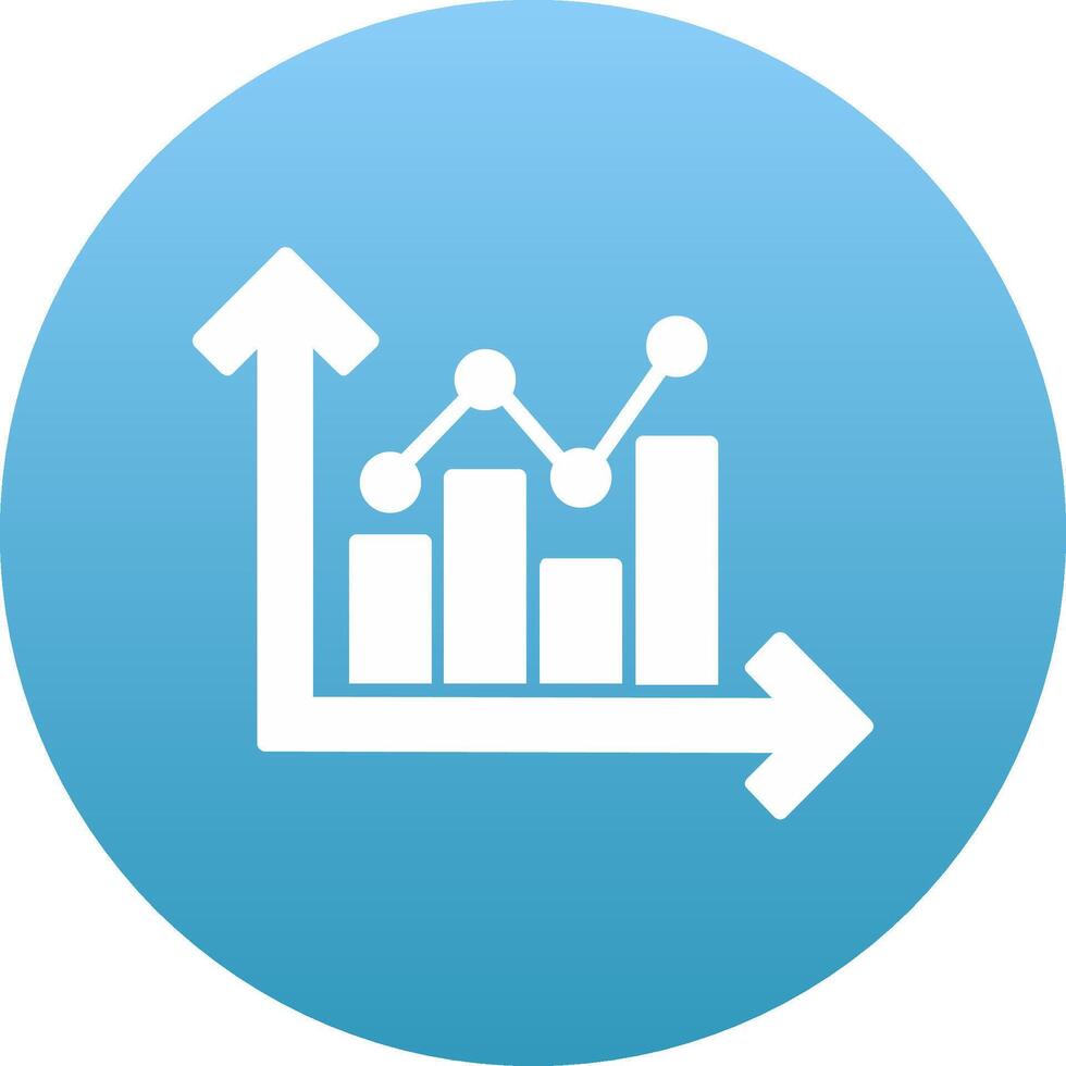 Growth Chart Icon Design Symbol vector