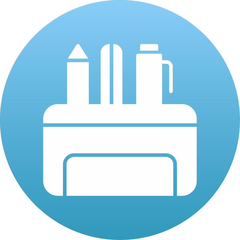 Pencil Case Icon Design Symbol vector