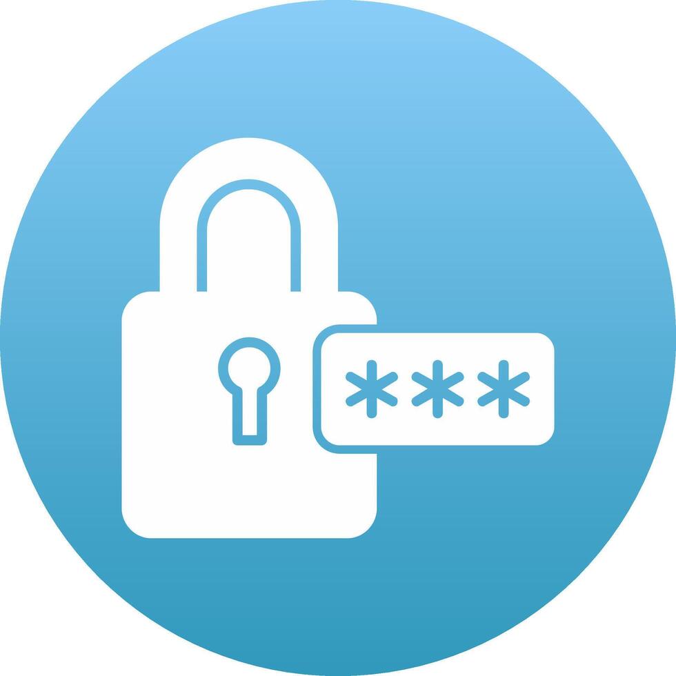 Password Icon Design Symbol vector