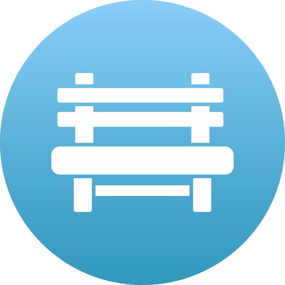 Bench Icon Design Symbol vector