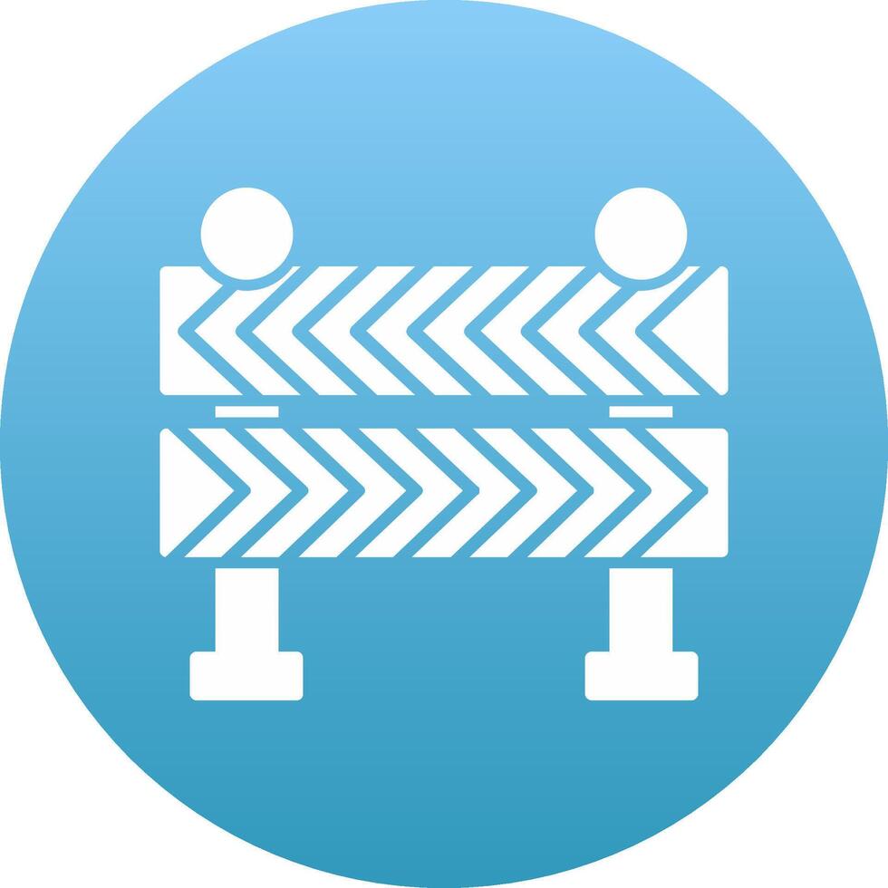 Road Barrier Icon Design Symbol vector