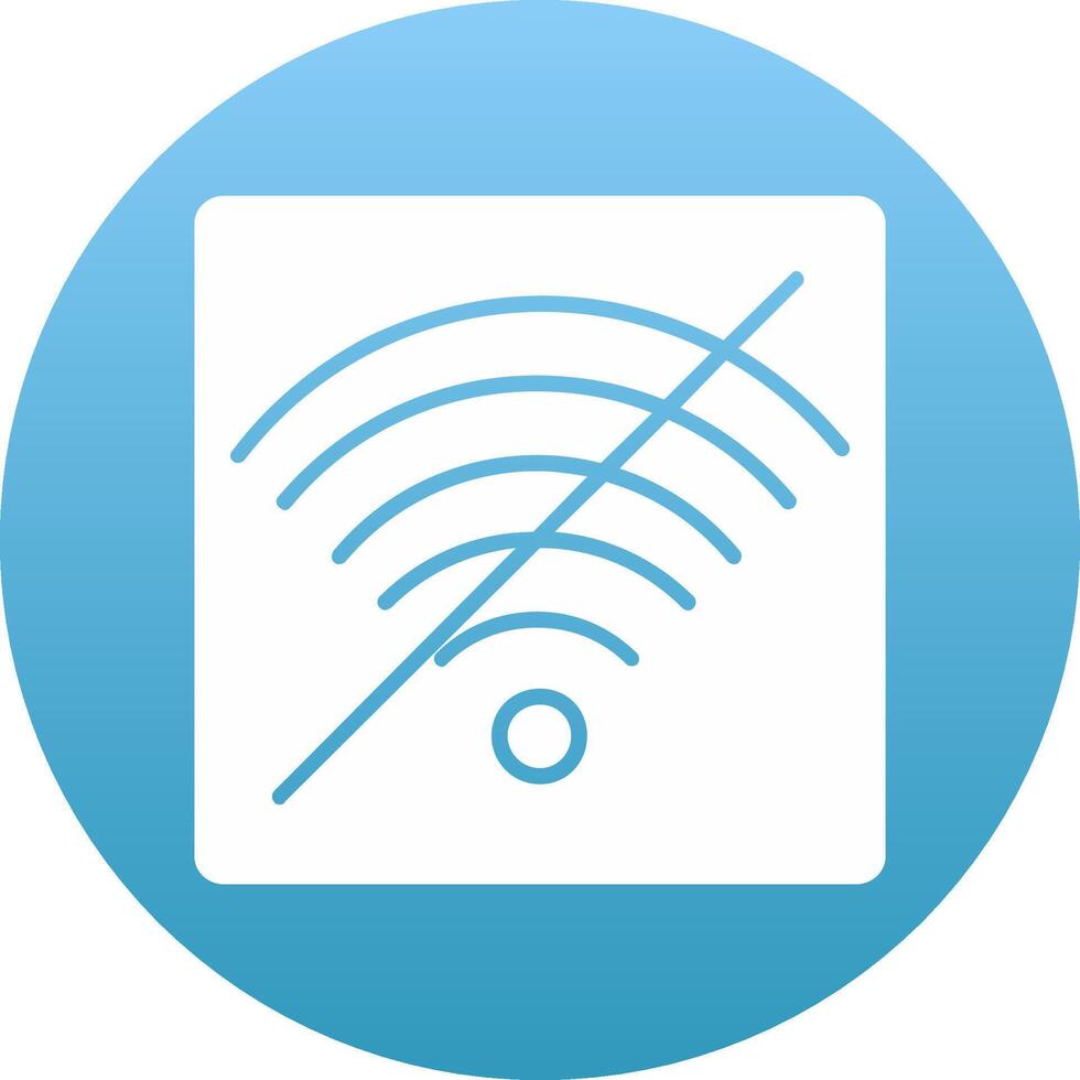 No Wifi Icon Design Symbol vector